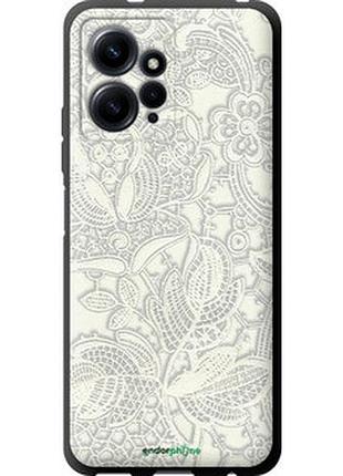 Чехол на xiaomi redmi note 12 4g белое кружево "4383b-3021-2448"