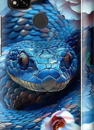Чехол на xiaomi redmi 9c blue snake "6079m-2035-2448"