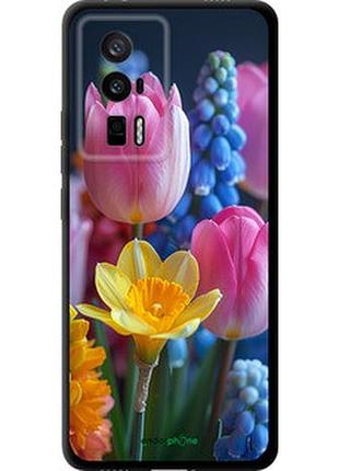 Чохол на xiaomi poco f5 pro 5g весняні квіти "6058b-3193-2448"