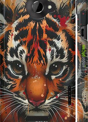 Чехол на htc one x+ mini tiger "6052c-69-2448"