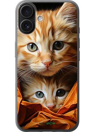 Чехол на iphone 16 plus котики 2 "5664u-3714-2448"