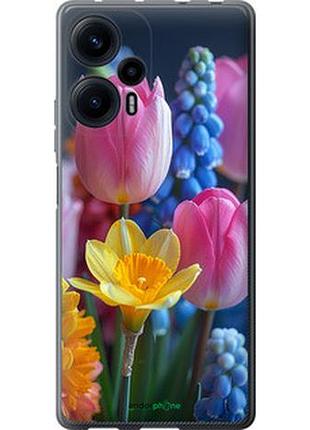 Чохол на xiaomi poco f5 весняні квіти "6058u-3170-2448"