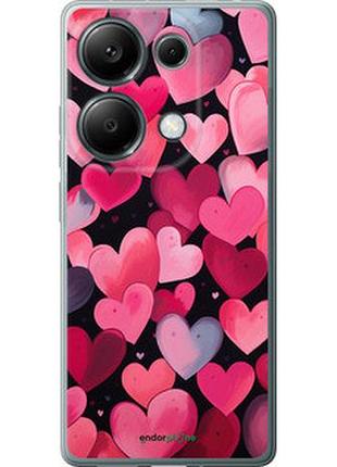 Чехол на xiaomi poco m6 pro сердечки 4 "5662u-3452-2448"