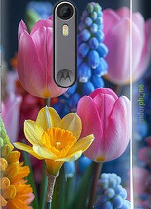 Чохол на motorola moto x style весняні квіти "6058c-455-2448"