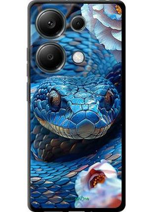 Чехол на xiaomi poco m6 pro blue snake "6079b-3452-2448"