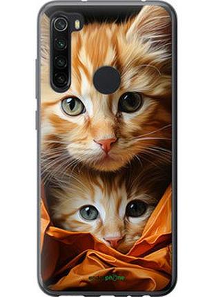 Чехол на xiaomi redmi note 8 котики 2 "5664t-1787-2448"