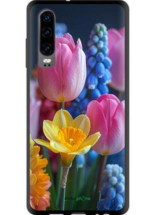 Чехол на huawei p30 весенние цветы "6058b-1622-2448"