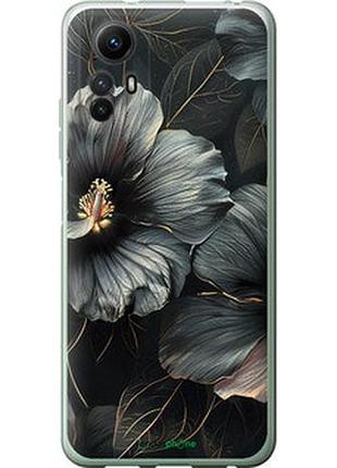 Чохол на xiaomi redmi note 12s чорні квіти "6031u-3065-2448"