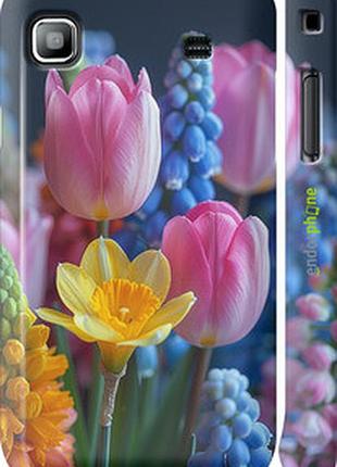 Чехол на samsung galaxy s i9000 весенние цветы "6058m-77-2448"