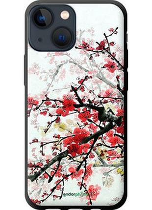 Чехол на iphone 13 mini цветущий куст "831b-2373-2448"