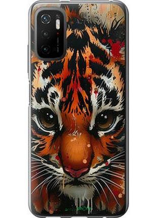 Чехол на xiaomi redmi note 10 5g mini tiger "6052u-2556-2448"
