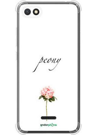 Чехол на xiaomi redmi 6a пион "4366sp-1531-2448"