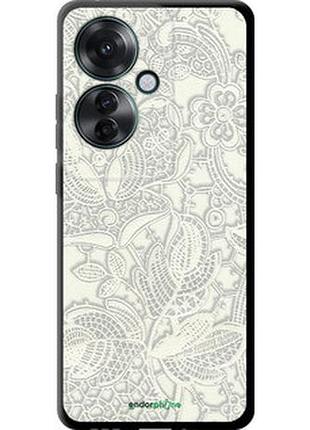 Чехол на oppo reno11 f белое кружево "4383b-3671-2448"