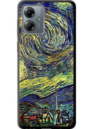 Чохол на motorola moto g14 вінсент ван гог. зоряна ніч "163b-3197-2448"
