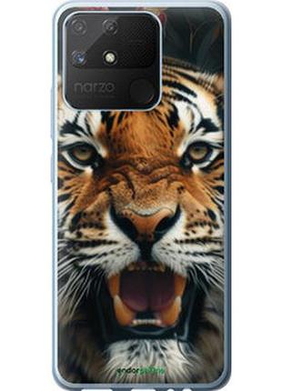 Чехол на realme narzo 50a тигровое величие "6080u-2514-2448"