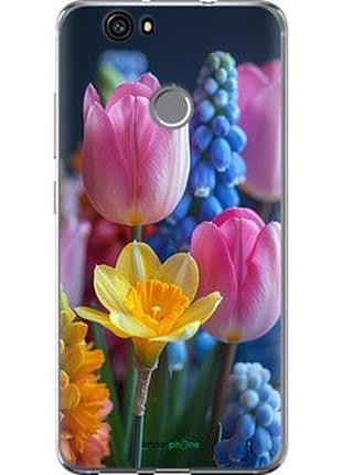 Чехол на huawei nova весенние цветы "6058t-439-2448"