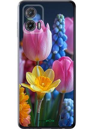 Чехол на motorola g73 весенние цветы "6058u-3196-2448"