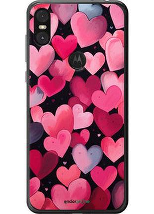 Чехол на motorola one сердечки 4 "5662u-1589-2448"