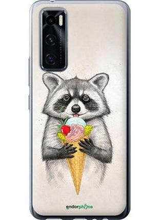 Чехол на vivo v20 se енотик с мороженым "4602u-2128-2448"