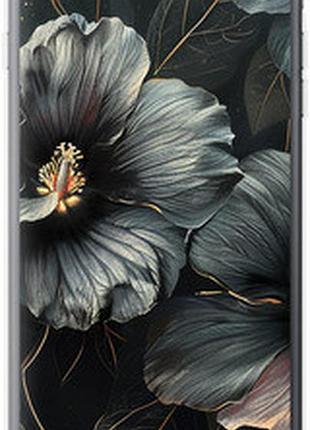 Чехол на iphone 8 plus черные цветы "6031sp-1032-2448"