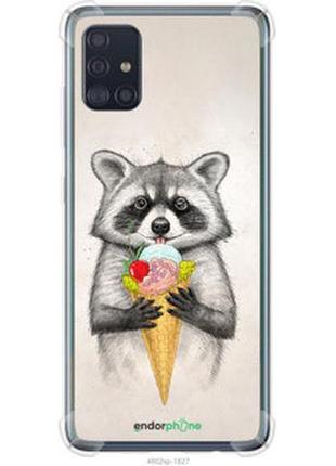Чехол на samsung galaxy a51 2020 a515f енотик с мороженым "4602sp-1827-2448"