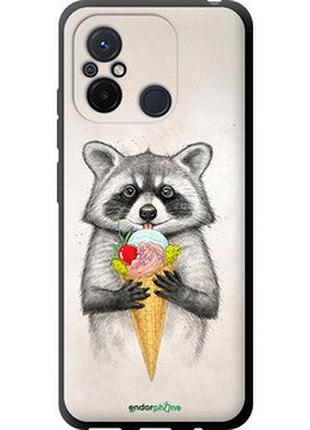 Чохол на xiaomi redmi 12c єнотик з морозивом "4602b-2962-2448"