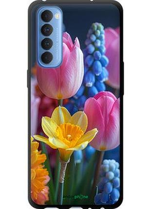 Чохол на oppo reno 4 pro весняні квіти "6058b-2024-2448"