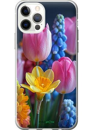 Чохол на iphone 12 pro весняні квіти "6058u-2052-2448"