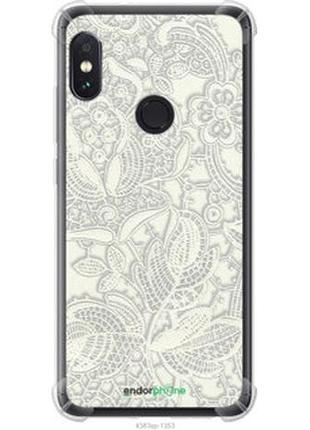 Чехол на xiaomi redmi note 5 белое кружево "4383sp-1516-2448"
