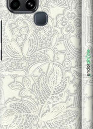 Чехол на infinix smart 6 белое кружево "4383m-2758-2448"