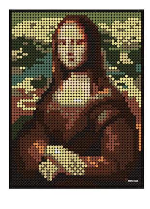 Конструктор 3d wange картина mona lisa мона лиза для детей и взрослых, 3д, 5121 3262 детали