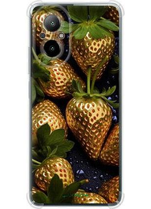 Чехол на realme c67 4g золотая клубника "5637sp-3648-2448"