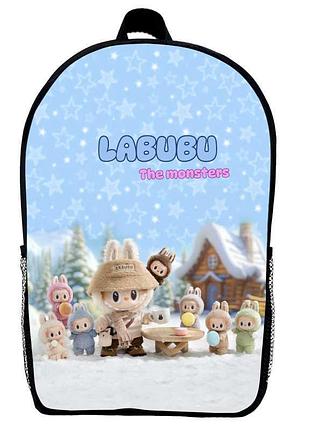 Рюкзак лабубу (school gear bag labubu 07) черный, 39 х 27 х 14 см