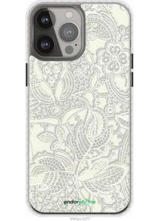 Чехол на iphone 13 pro max белое кружево "4383pc-2371-2448"