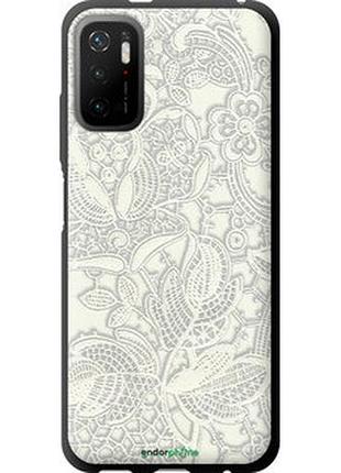 Чохол на xiaomi redmi note 10t біле мереживо "4383b-2484-2448"