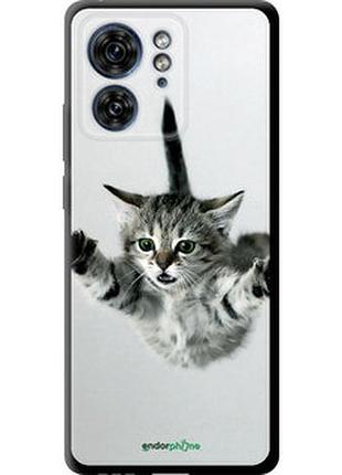 Чехол на motorola edge 40 летящий котёнок "2322b-3335-2448"
