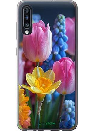Чехол на samsung galaxy a70 2019 a705f весенние цветы "6058u-1675-2448"