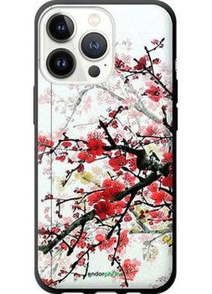 Чохол на iphone 13 pro квітучий кущ "831b-2372-2448"