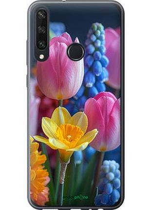 Чохол на huawei y6p весняні квіти "6058u-1952-2448"