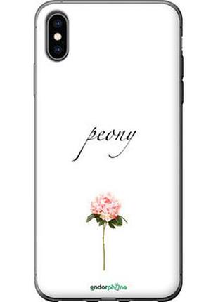 Чехол на iphone xs max пион "4366t-1557-2448"