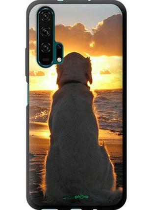 Чехол на huawei honor 20 pro закат и собака "3966b-1702-2448"