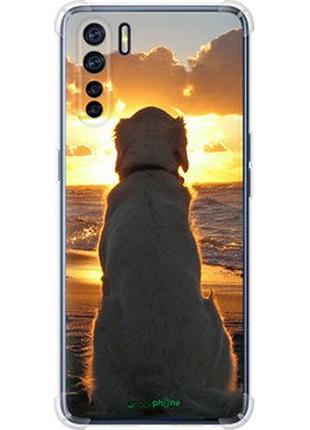 Чохол на oppo a91 захід і собака "3966sp-1884-2448"