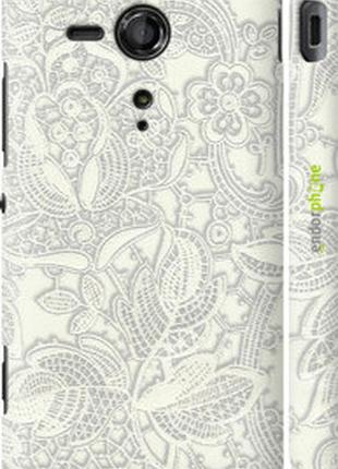 Чехол на sony xperia sp m35h белое кружево "4383m-280-2448"