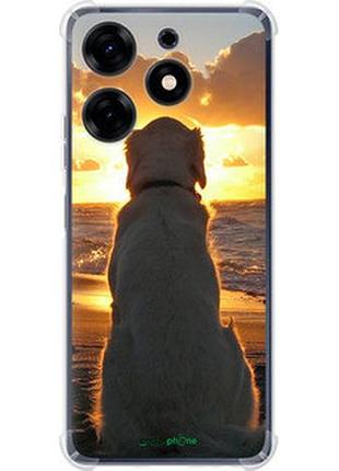 Чохол на tecno spark 10 pro захід і собака "3966sp-3022-2448"