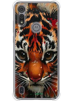 Чехол на motorola e6s mini tiger "6052sp-2001-2448"