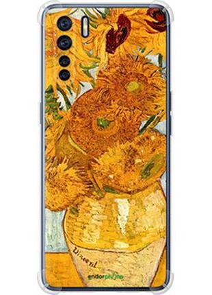 Чехол на oppo a91 винсент ван гог. подсолнухи "162sp-1884-2448"