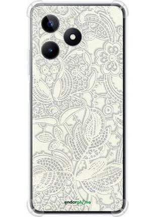 Чехол на realme c51 белое кружево "4383sp-3467-2448"
