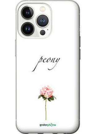 Чехол на iphone 13 pro пион "4366t-2372-2448"