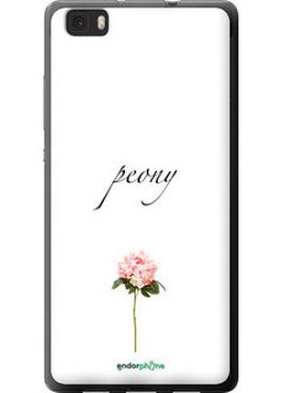 Чехол на huawei ascend p8 lite пион "4366u-126-2448"
