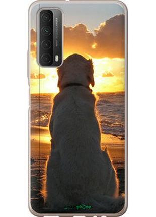 Чохол на huawei p smart 2021 захід і собака "3966u-2100-2448"